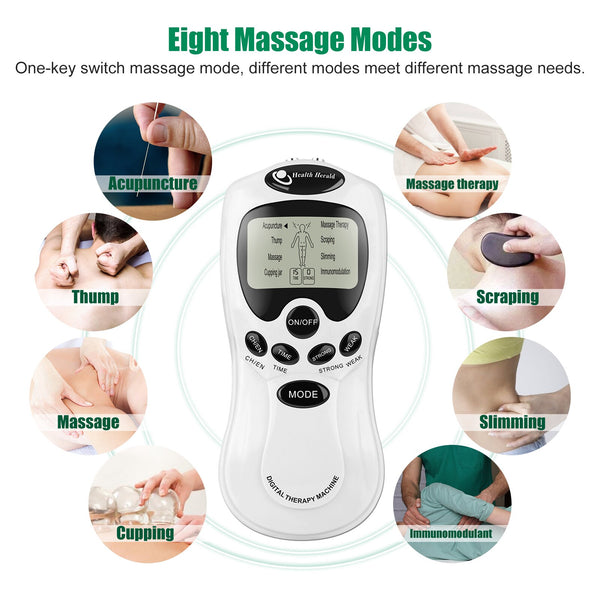 Tens and Ems Unit Muscle Stimulator Machine - Body Massage Digital The ...